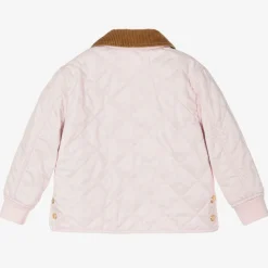 Burberry Coats & Jackets*Girls Pink Diamond Quilted Jacket