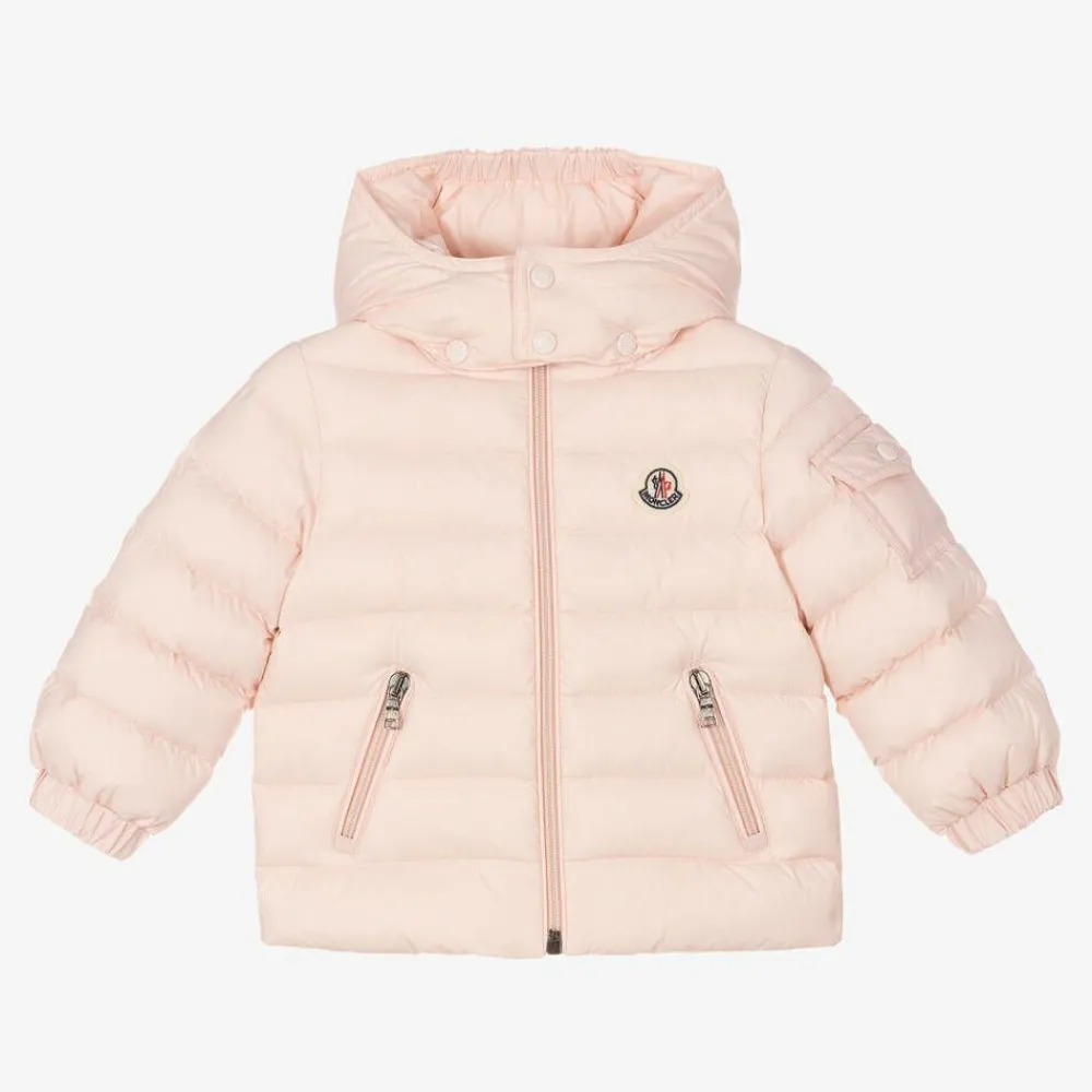 Moncler Enfant Coats & Jackets*Girls Pink Down Puffer Jacket