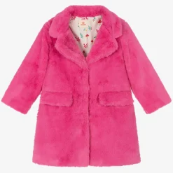 Joyday Coats & Jackets*Girls Pink Faux Fur Coat