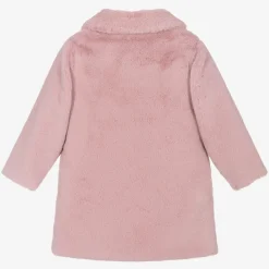 Paz Rodríguez Coats & Jackets*Girls Pink Faux Fur Coat