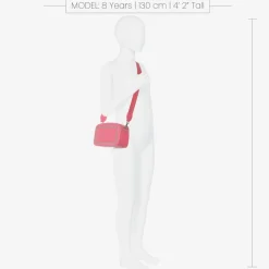 Fun amp; Fun Bags*Girls Pink Faux Leather Shoulder Bag (19cm)