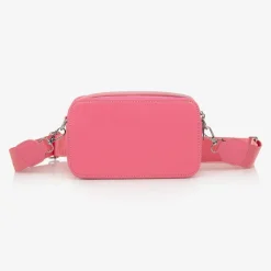 Fun amp; Fun Bags*Girls Pink Faux Leather Shoulder Bag (19cm)
