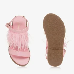 Age of Innocence Sandals|Sandals*Girls Pink Feather Sandals