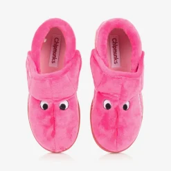 Chipmunks Slippers|Slippers*Girls Pink Fleece Dinosaur Slippers