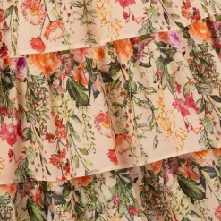 Marlo Kids Dresses*Girls Pink Floral Cotton Dress