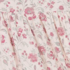 Laranjinha Dresses*Girls Pink Floral Cotton Dress