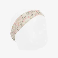 Tartine et Chocolat Hair Accessories*Girls Pink Floral Cotton Headband