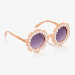Angels Face Clothing Accessories*Girls Pink Floral Pearl Sunglasses