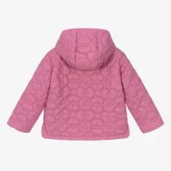 Mayoral Coats & Jackets*Girls Pink Floral Quilted Jacket