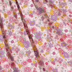 Rachel Riley Dresses*Girls Pink Floral Smocked Cotton Dress