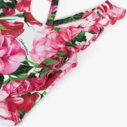 Dolce amp; Gabbana Swimwear*Girls Pink Floral Swimsuit