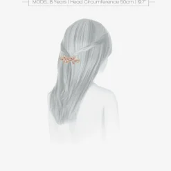 David Charles Hair Accessories*Girls Pink Flower Hair Clip (8cm)