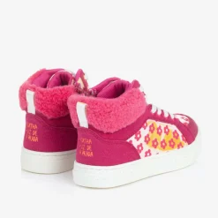 Agatha Ruiz de la Prada Trainers|Trainers*Girls Pink Flower Print High-Top Trainers