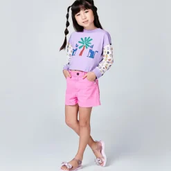 Mini Melissa Sandals|Sandals*Girls Pink Glitter Bow Jelly Sandals