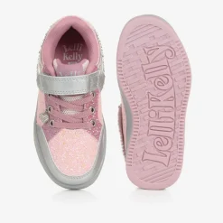 Lelli Kelly Trainers*Girls Pink Glitter Fringed Trainers