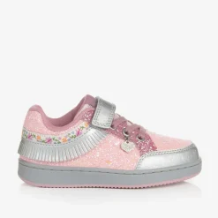 Lelli Kelly Trainers*Girls Pink Glitter Fringed Trainers