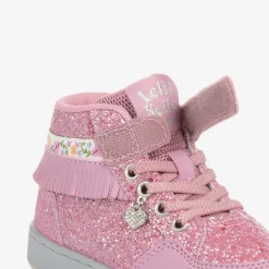 Lelli Kelly Trainers*Girls Pink Glitter High-Top Trainers