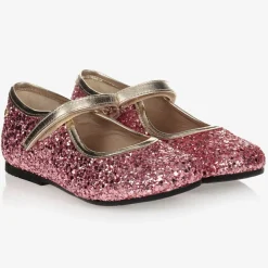 Manuela de Juan Bar Shoes|Bar Shoes*Girls Pink Glitter Shoes