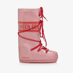 Moon Boot Snow Boots|Snow Boots*Girls Pink Glitter Snow Boots