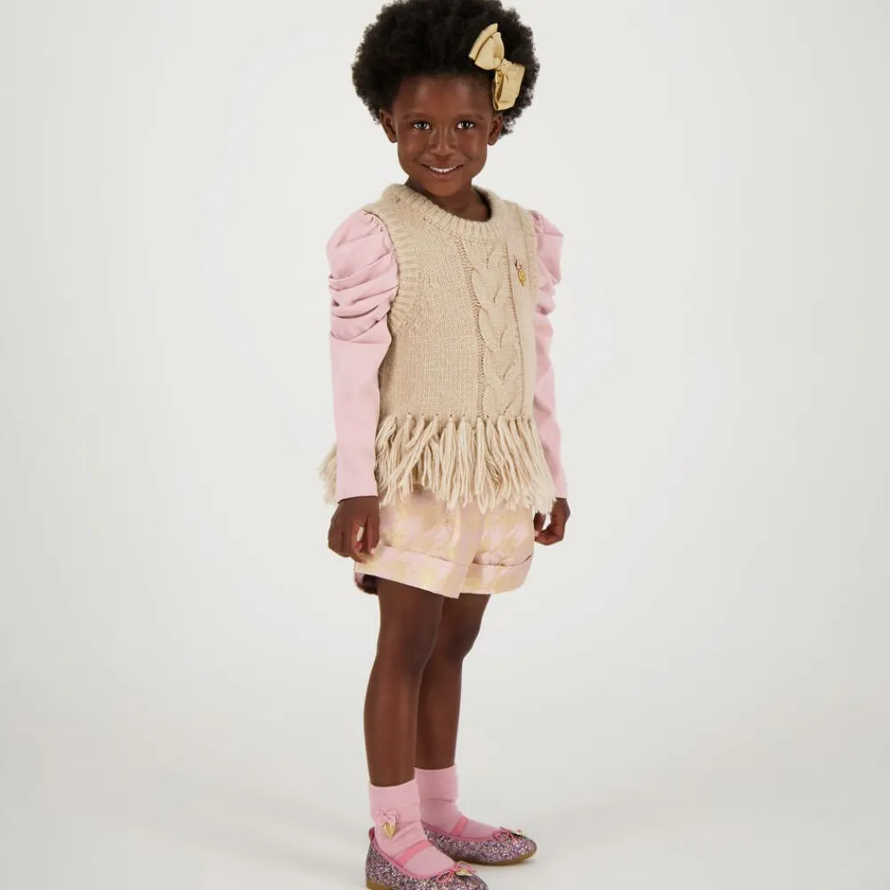 Angels Face Pumps & Ballerinas|Pumps & Ballerinas*Girls Pink Glittery Ballerina Shoes TeaRose