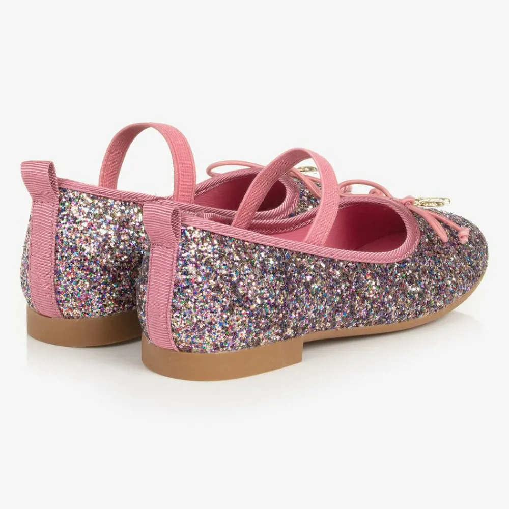 Angels Face Pumps & Ballerinas|Pumps & Ballerinas*Girls Pink Glittery Ballerina Shoes TeaRose