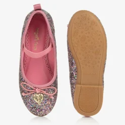 Angels Face Pumps & Ballerinas|Pumps & Ballerinas*Girls Pink Glittery Ballerina Shoes TeaRose