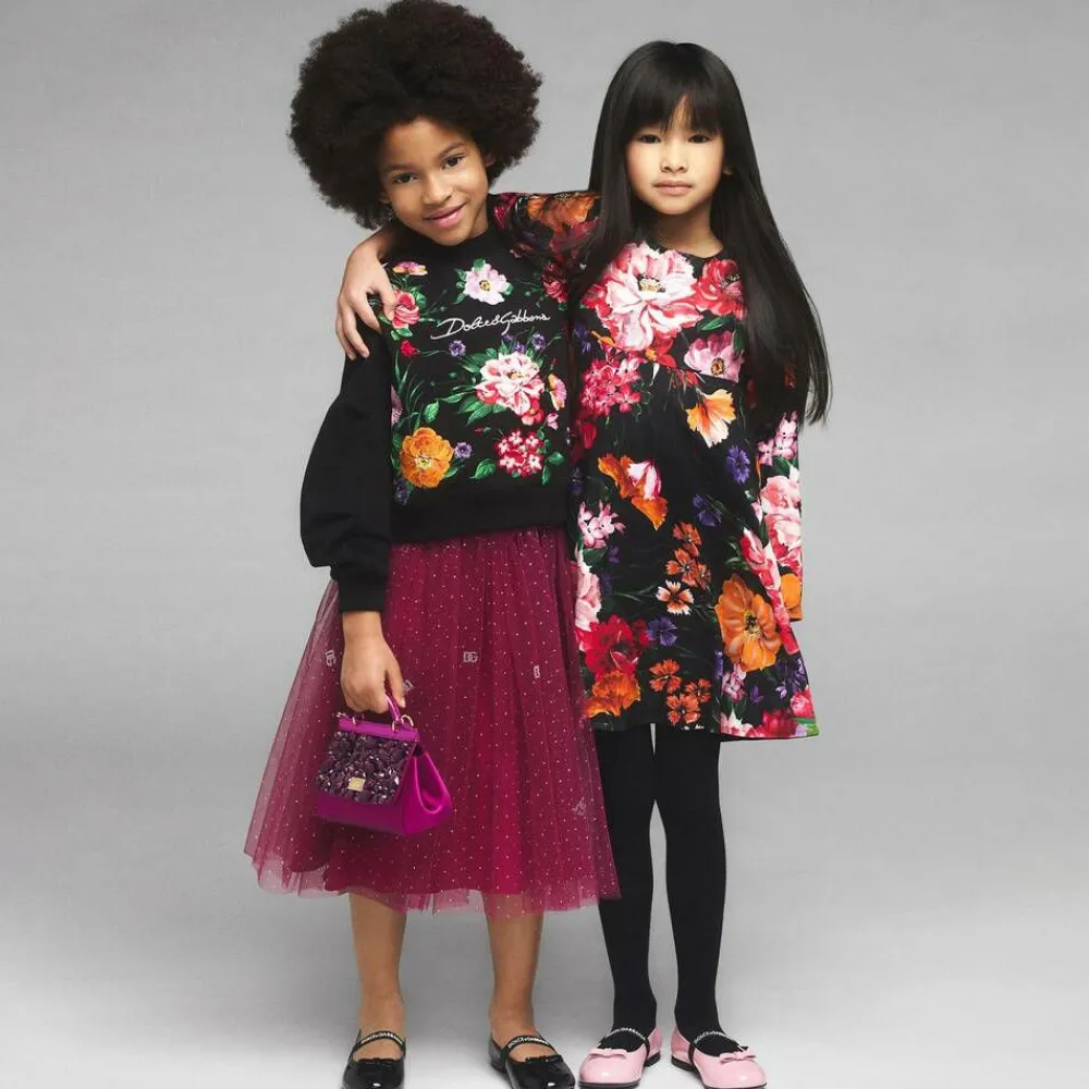 Dolce amp; Gabbana Skirts*Girls Pink Glittery Tulle & Silk Skirt