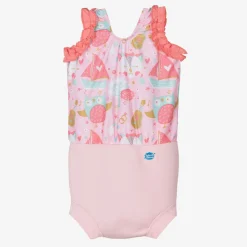 Splash About Swimwear*Girls Pink Happy Nappy Swimsuit (UPF50+)