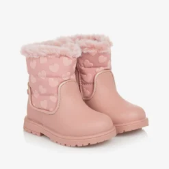 Mayoral Snow Boots|Snow Boots*Girls Pink Heart Snow Boots