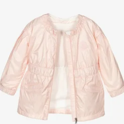 Moncler Enfant Coats & Jackets*Girls Pink Hooded Coat