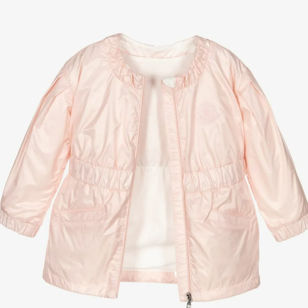 Moncler Enfant Coats & Jackets*Girls Pink Hooded Coat