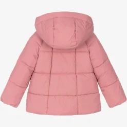 Mayoral Coats & Jackets*Girls Pink Hooded Puffer Coat