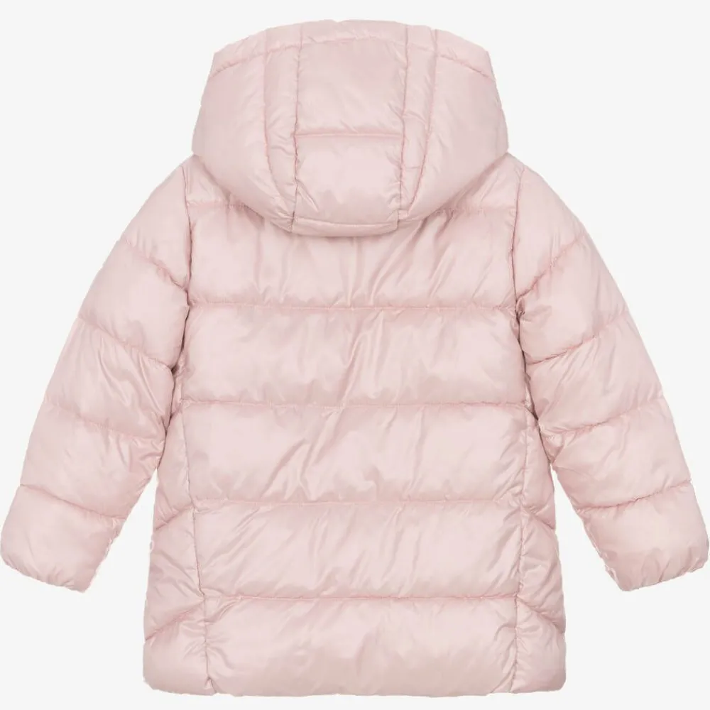 Mayoral Coats & Jackets*Girls Pink Hooded Puffer Coat