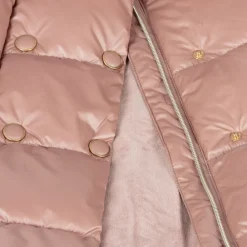 Mayoral Coats & Jackets*Girls Pink Hooded Puffer Coat