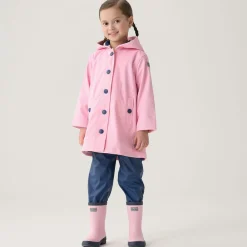 Hatley Coats & Jackets*Girls Pink Hooded Raincoat