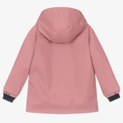 Petit Bateau Coats & Jackets*Girls Pink Hooded Raincoat