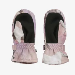 Molo Snowwear*Girls Pink Horses Insulated Mittens DreamyHorses