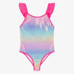 Billieblush Swimwear*Girls Pink Iridescent Swimsuit