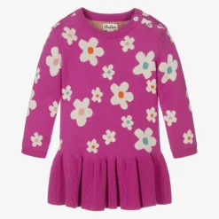 Hatley Dresses*Girls Pink Knitted Floral Dress