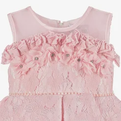 Beau KiD Dresses*Girls Pink Lace & Tulle Dress