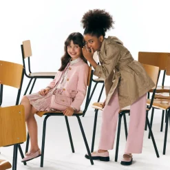 Versace Bags*Girls Pink Leather & Tweed Medusa Bag (16cm)