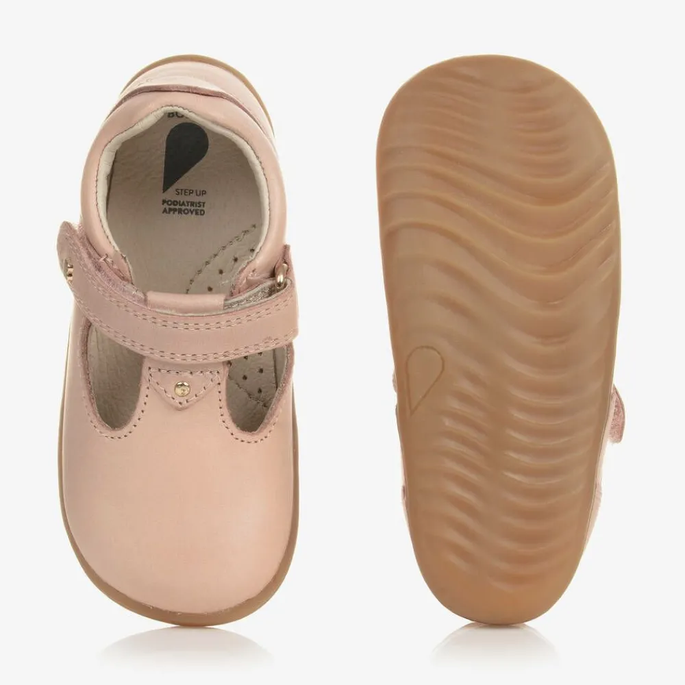 Bobux Step Up Pre Walkers|Pre Walkers*Girls Pink Leather First Walker Shoes