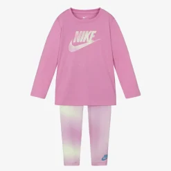 Nike Activewear*Girls Pink Leggings Set