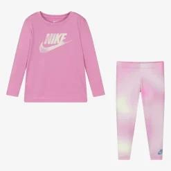 Nike Activewear*Girls Pink Leggings Set