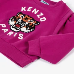 KENZO KIDS Tops*Girls Pink Lucky Tiger Sweatshirt