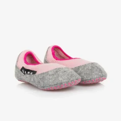 Falke Slippers|Slippers*Girls Pink Merino Wool Slippers
