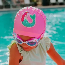 Bling2o Swimwear*Girls Pink Mermaid Swimming Cap