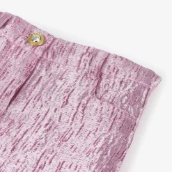 Angels Face Skirts*Girls Pink Metallic Jacquard Skirt OrchidPink