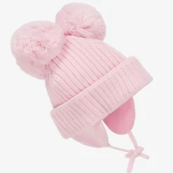 Sätila of Sweden Hats*Girls Pink Minnie Double Pom-Pom Hat