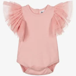 The Tiny Universe Babysuits*Girls Pink Organic Cotton Bodysuit